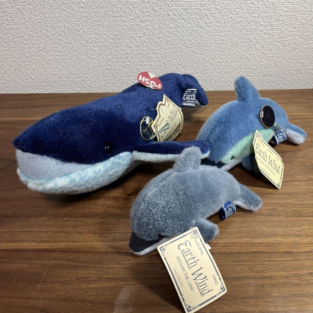 Amazon.co.jp: Earth Wind セキグチ クジラとイルカのぬいぐるみ